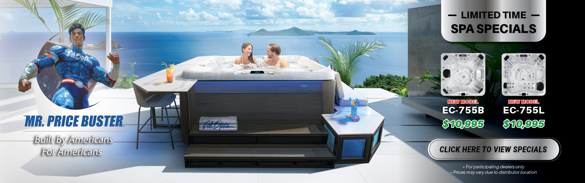 Calspas hot tub being used in a family setting - Bolingbrook